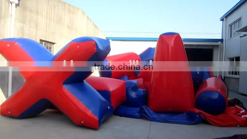 Exciting Outdoor inflatable paintball bunkers Arena