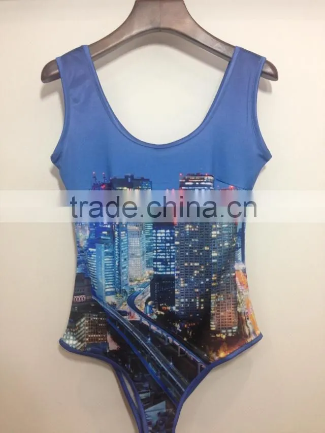 Fashion digital printing Women swimsuit,Digital sublimation transfer print women one piece swimsuit, swimming wear
