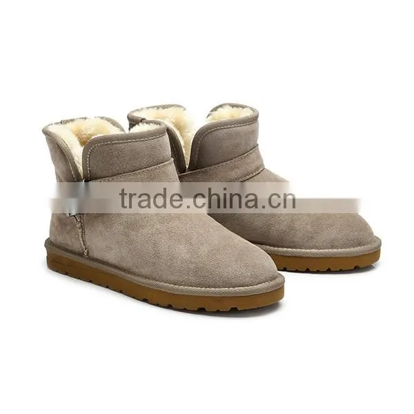 Wholesale classy buckle women leather boots