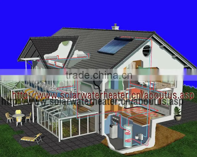 vacuum tube solar energy water heater for home use (direct solar system)