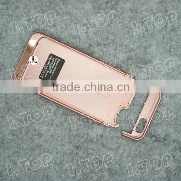 High Quality Pink Battery Case for iPhone 6 6S Charger Case with Stand