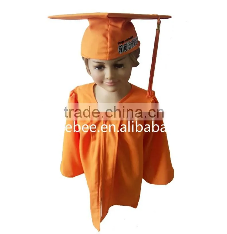 Hot High school Child Matte Graduation cap and gown
