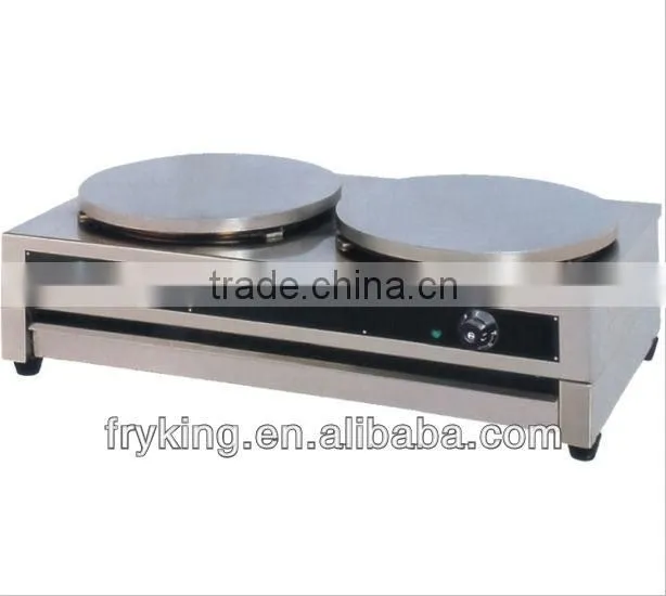 electric stainless steel crepe maker( 2- plate)