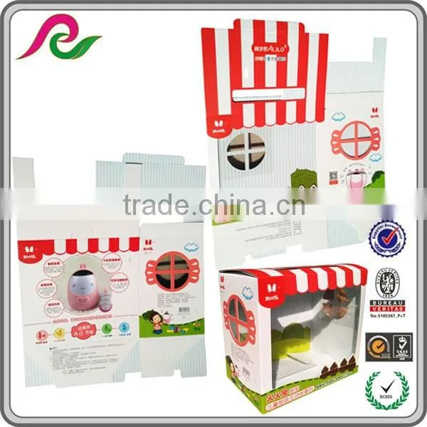 Plastic window paper box for packing learning machine