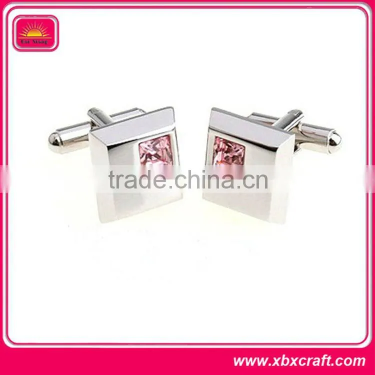 simple rhinestone metal mens tie set aceessories