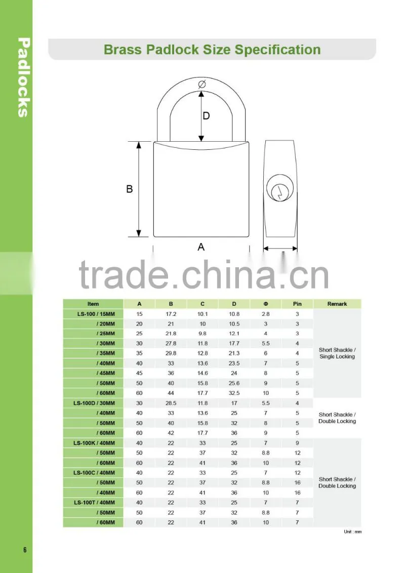 LS-303 Kaba Key and Steel Chain WITH Plated steel Amour Rectangular Padlock
