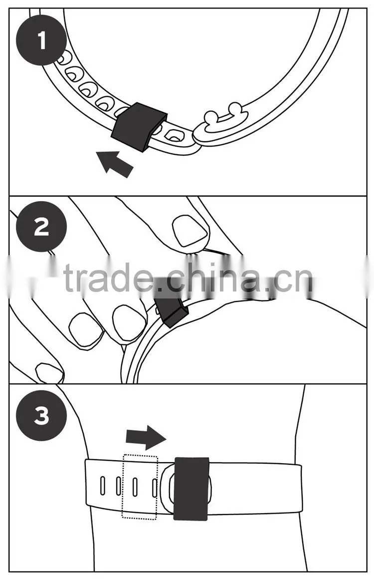 Fitbit Surge silicone security clasps