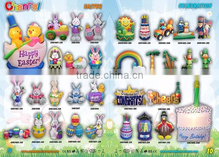 Custom inflatable lighted flat christmas tree