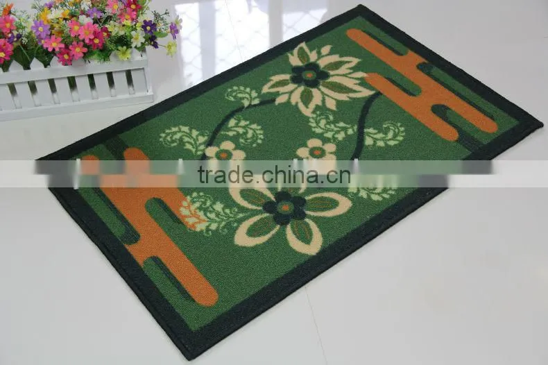 Printed design latex back tiger carpet