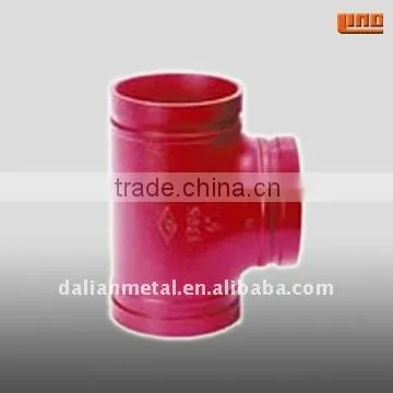 Red Ductile Iron Grooved Pipe Fittings