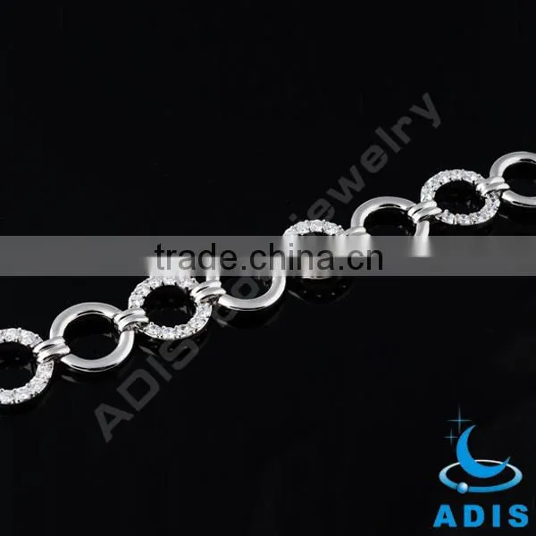 Hot Sell Crystal Clear Brass Bracelet Copper Bracelet