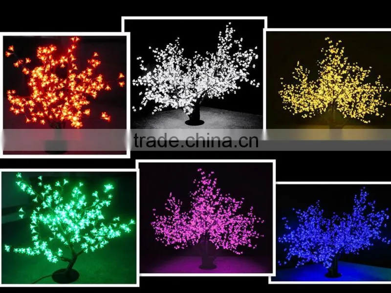Small Led Cherry Blossom Tree Lights Holiday Ornament Outdoor Lighting