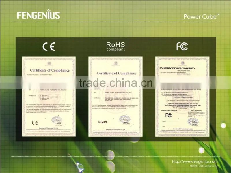 Fengenius Power Bank Portable Power Bank with CE. ROHS FCC 5200mah