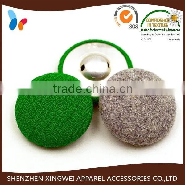 custom fashion solid color metal covered button for clothing