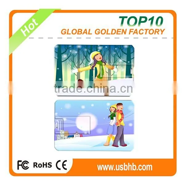business card usb flash memory with both side color printing
