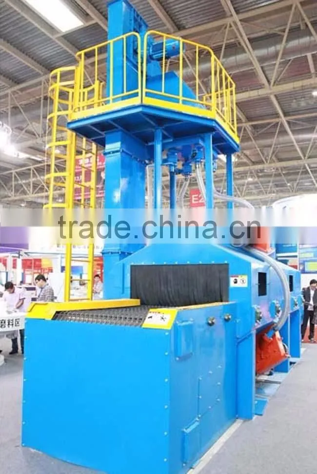 Wire mesh belt continuous shot blasting machines