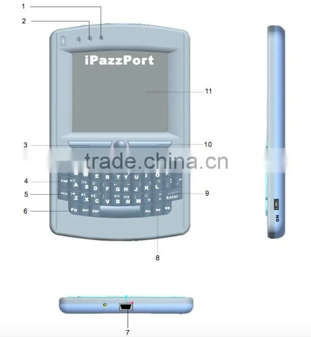 2.4G RF Mini Wireless Keyboard And Mouse With Touchpad