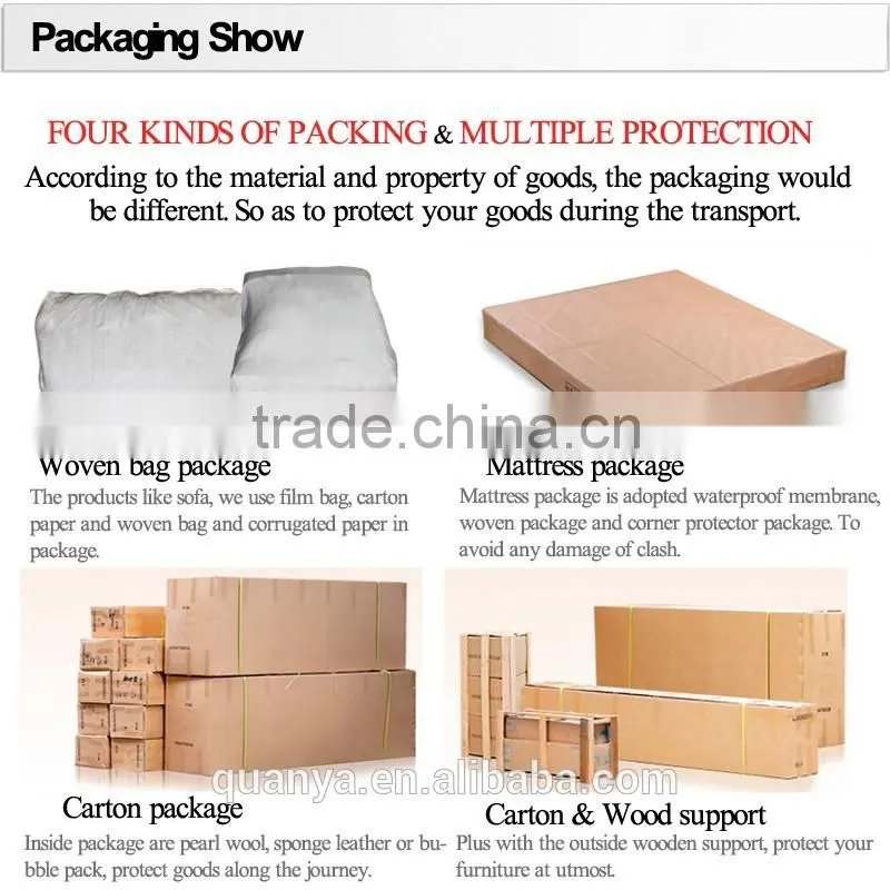 2015 Heated Wooden Frame Office Furniture Office Leather Soft Sets with Soft Cushion