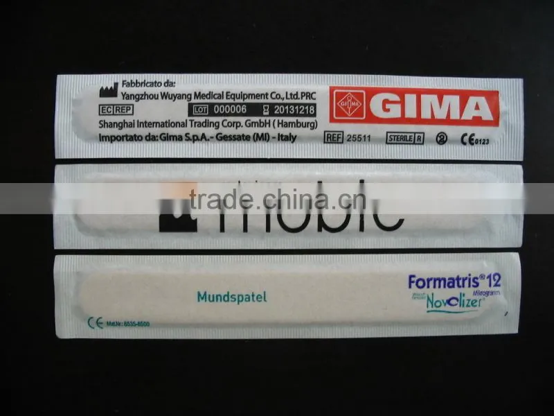 V-GF16-15 Disposable Adult Size Sterile Wooden Tongue Depressor For Medical Use