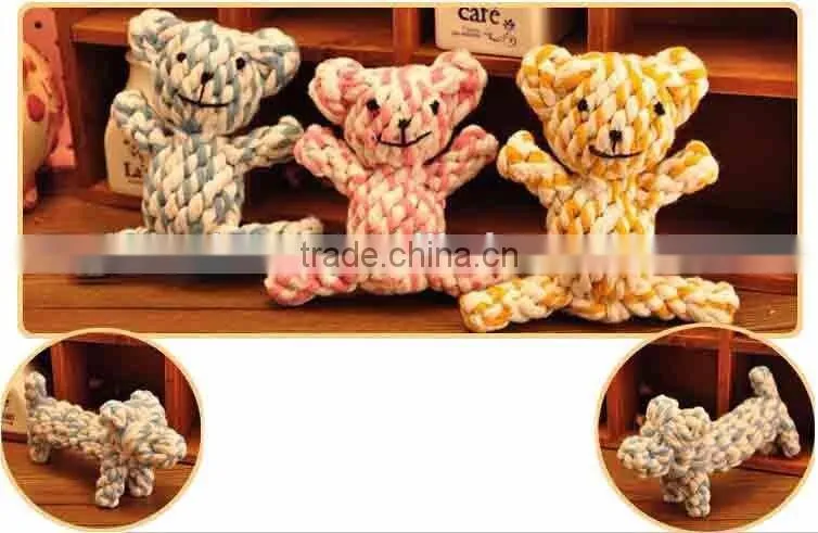 Cotton braided line fabric chew toy for dog pet