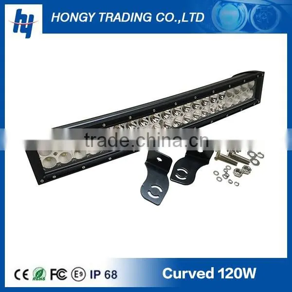 120w 20inch Led Work Driving Offroad Combo Single Light Bar 4wd Truck Fog SUV