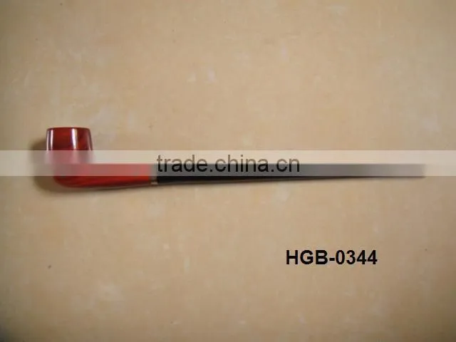 HGB-0344 12" long wooden smoking pipe