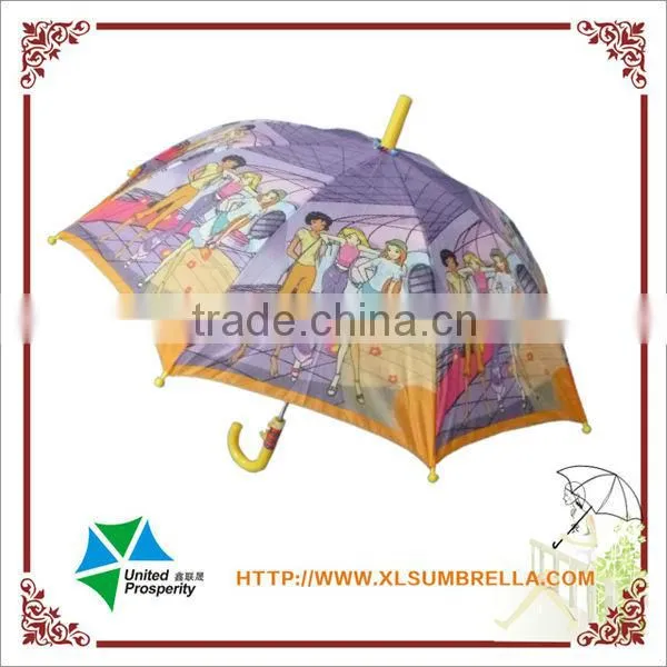 Picture printing automatic child beautiful girls umbrella