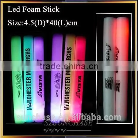 Hottest and newest colorful glowing led flashing blinking baton