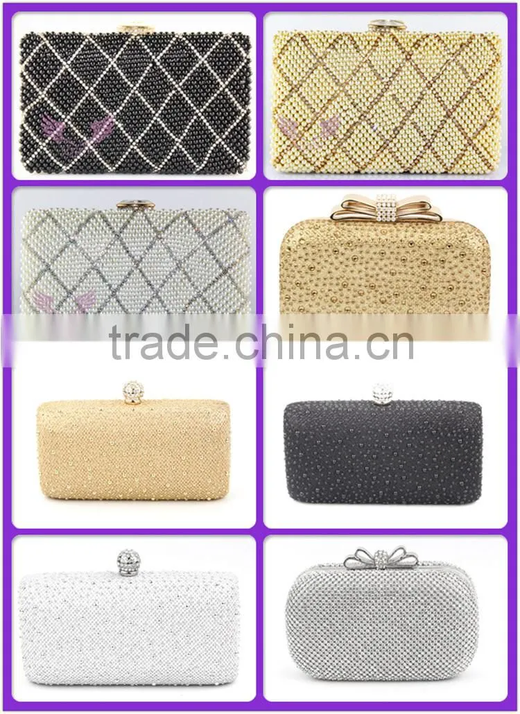 Ladies evening party bags box clutch evening bag crystal clutch bag