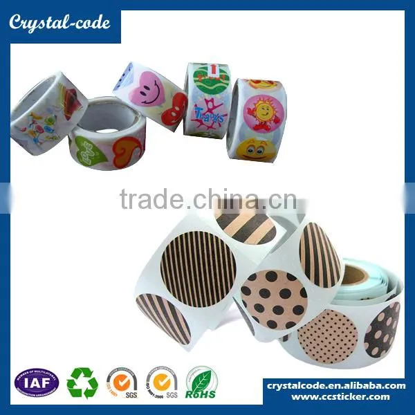 Various materials custom die cut labels self adhesive sticker
