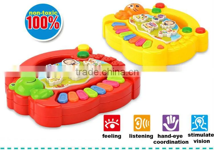 2015 very cheap battery operated toy cartoon keyboard Music Instrument