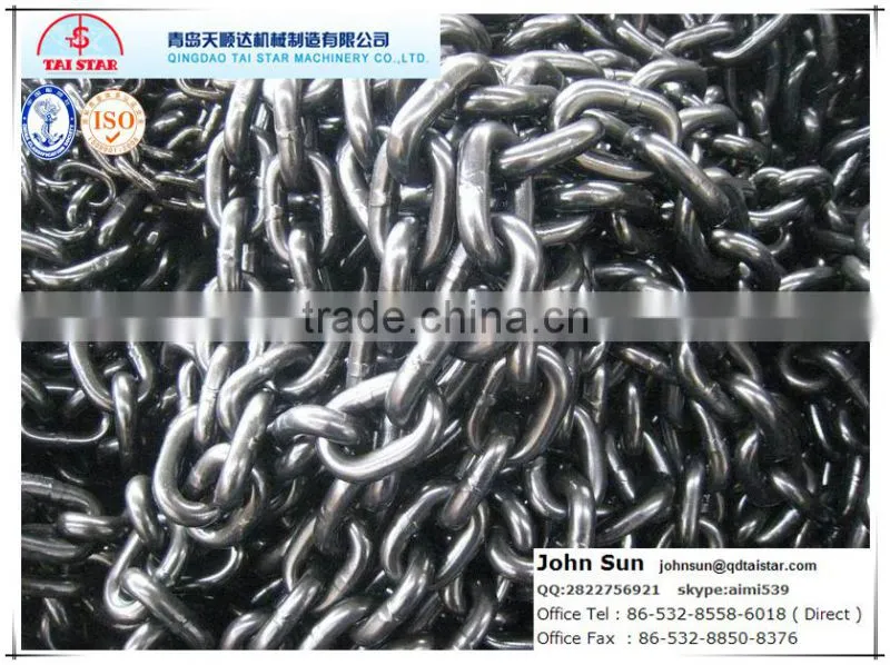 ordinary DIN766 steel link chain for industry