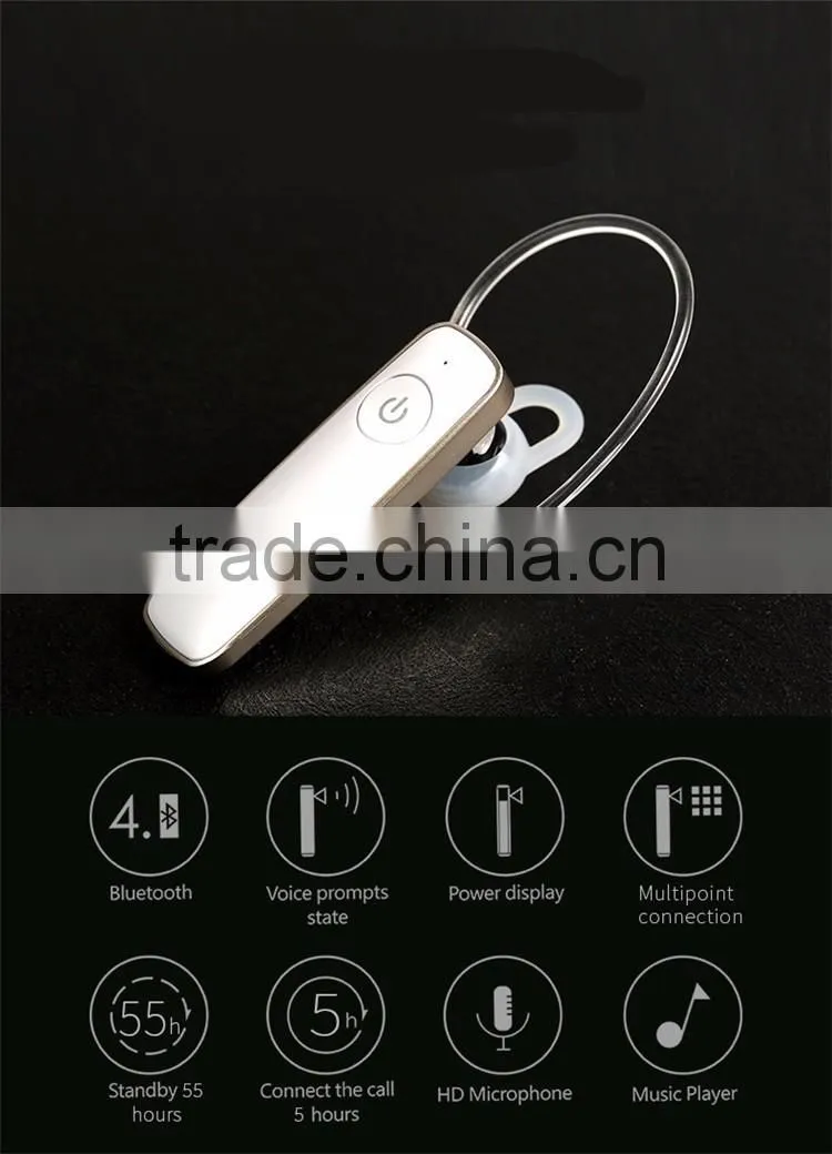 Remax bluetooth 4.1 bluetooth headphone for iPhone Handsfree Clip USB Car Charger invisible bluetooth earphone