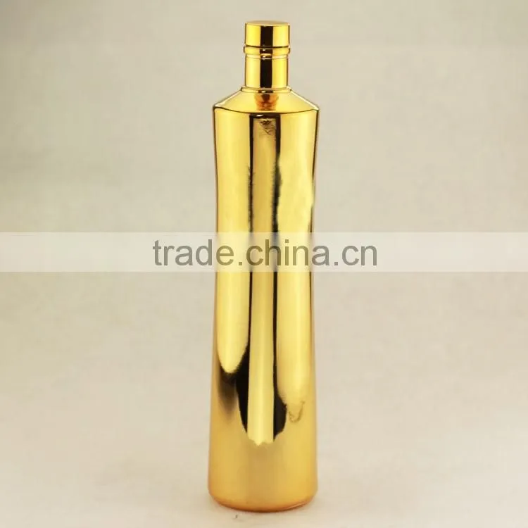 custom made boston bottles wholesale electroplating bottles black gloss bottle