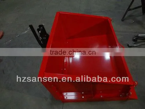 4foot tractor 3point tipping transport box ;dirt scoop with CE