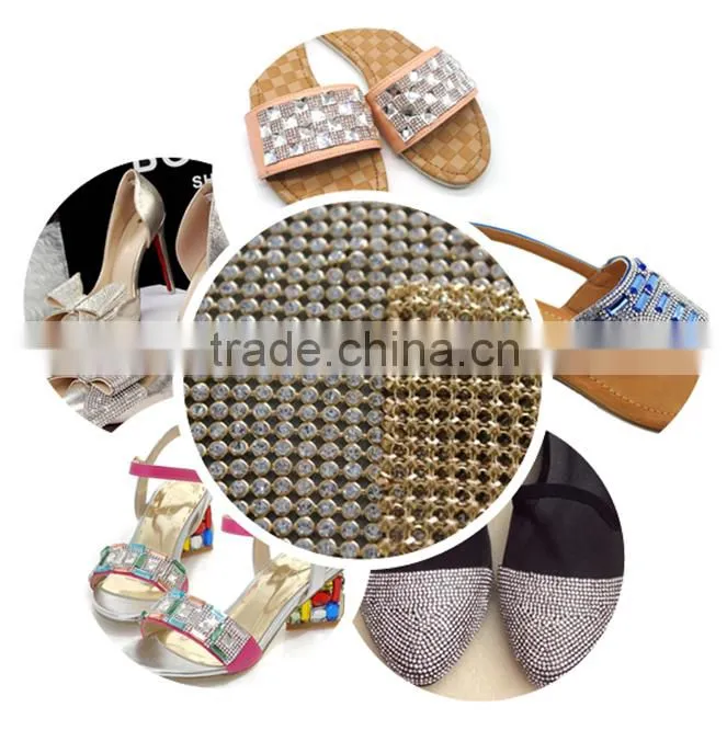 Strass trimming mesh,hot fix rhinestone mesh for garment/shoes