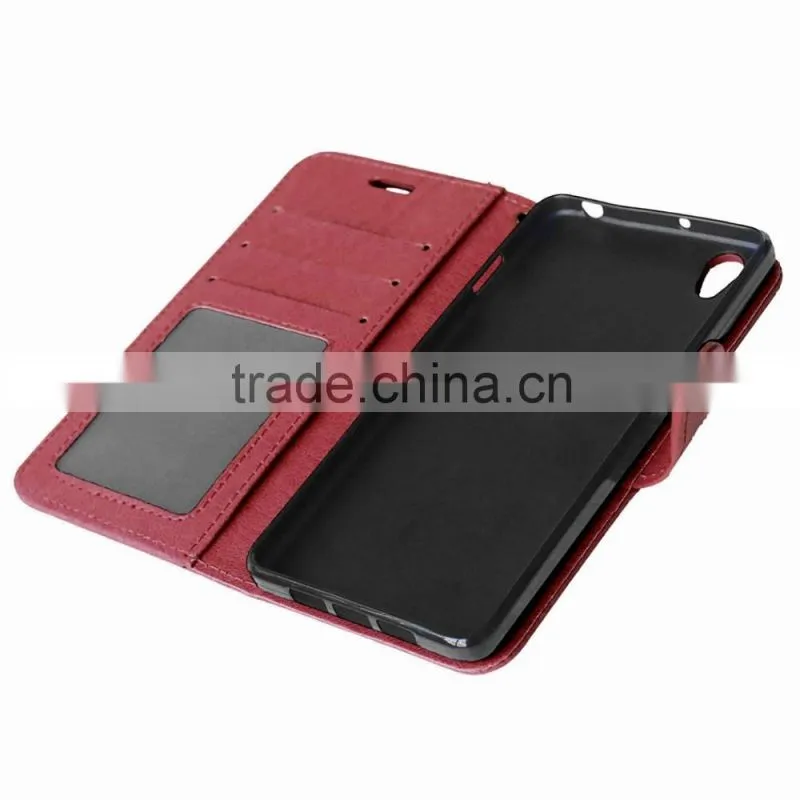 Hot sale PU Cell Phone Wallet Flip Cover for OnePlus X