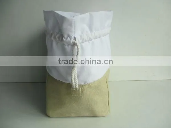 12oz cotton canvasdrawstring cosmetic bag