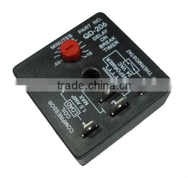 QD204/205/206 time delay on break (3 or 5 minutes fixed or .03-10 minutes adjustable)