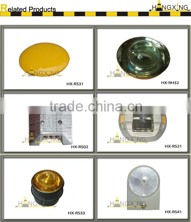 RS27 LED synchronous flashing solar road stud aluminium made