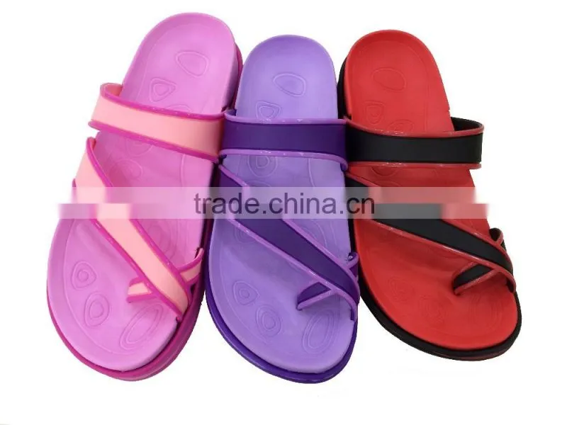 bright color eva flip flops,beautiful women slipper