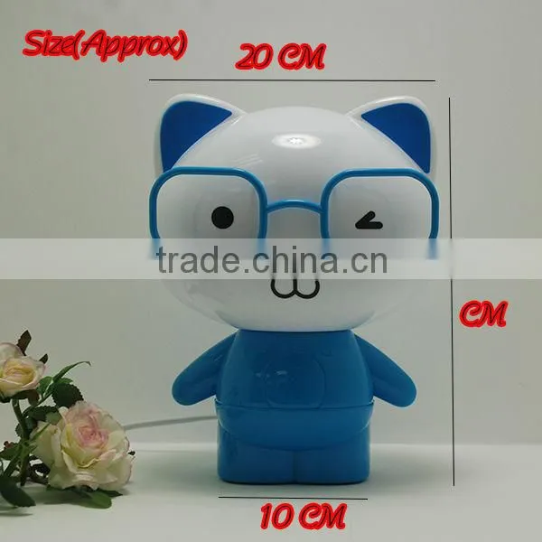 2014 New style! Factory directly sell table Lamp Promotion Gift, Big Glasses Super Cuddly Bear Night Light / Desk Lamp.