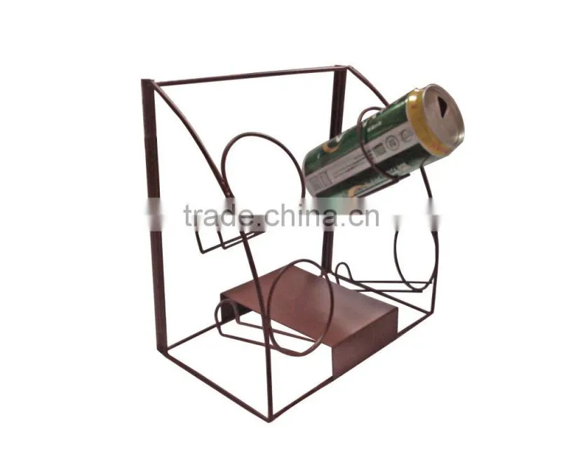 wire spraying plastics canned beer display rack / beverage racks /drink display racks HSX-324