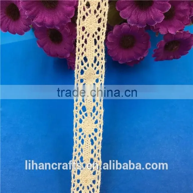 Wholesale High Quality H0948 Lace Ribbon,Crocheted Lace,100% Cotton Lace