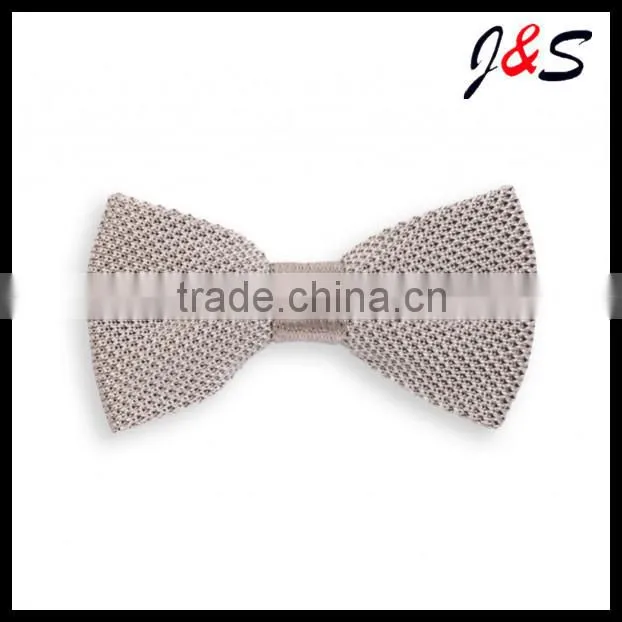 2015 latest fashion green knit bow tie with wihte dotKB030
