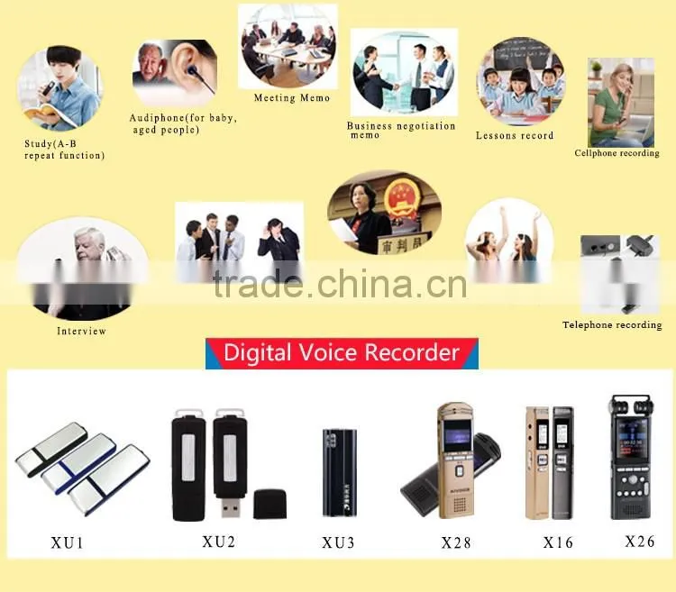 Mini flash drive usb hidden sound recorder