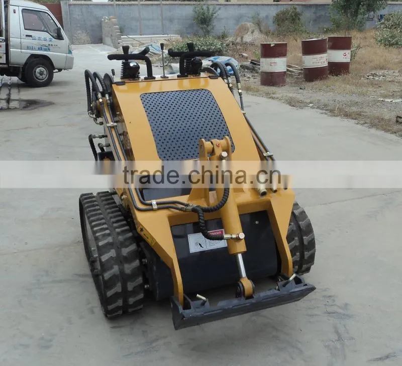 China high performacne track type mini skid steer loader with mini trencher for sale