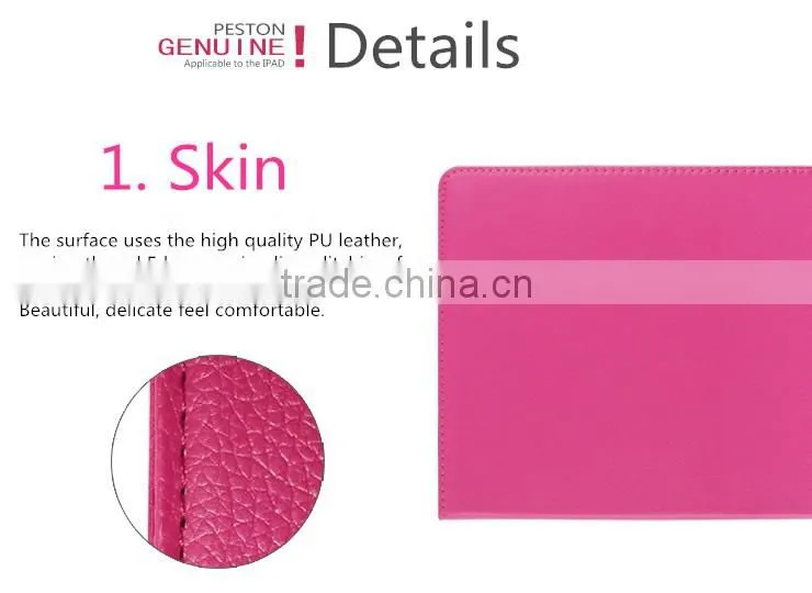 Multipul Color Choices PU Leather Case for IPad Air for ipad mini litchi grain leather cover