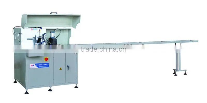Automatic corner connector cutting machine for aliminum win-door