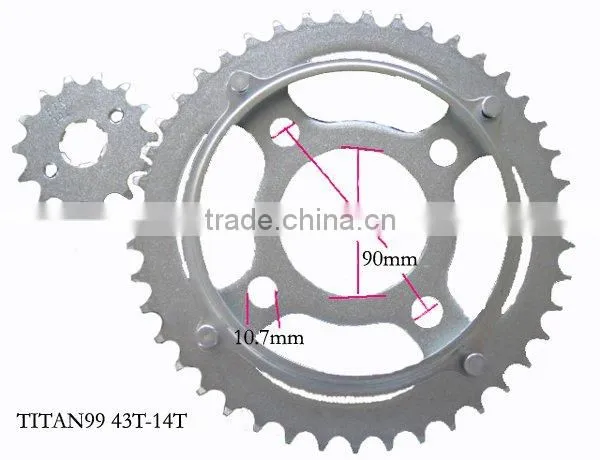 TITAN99 Motorcycle sprocket set